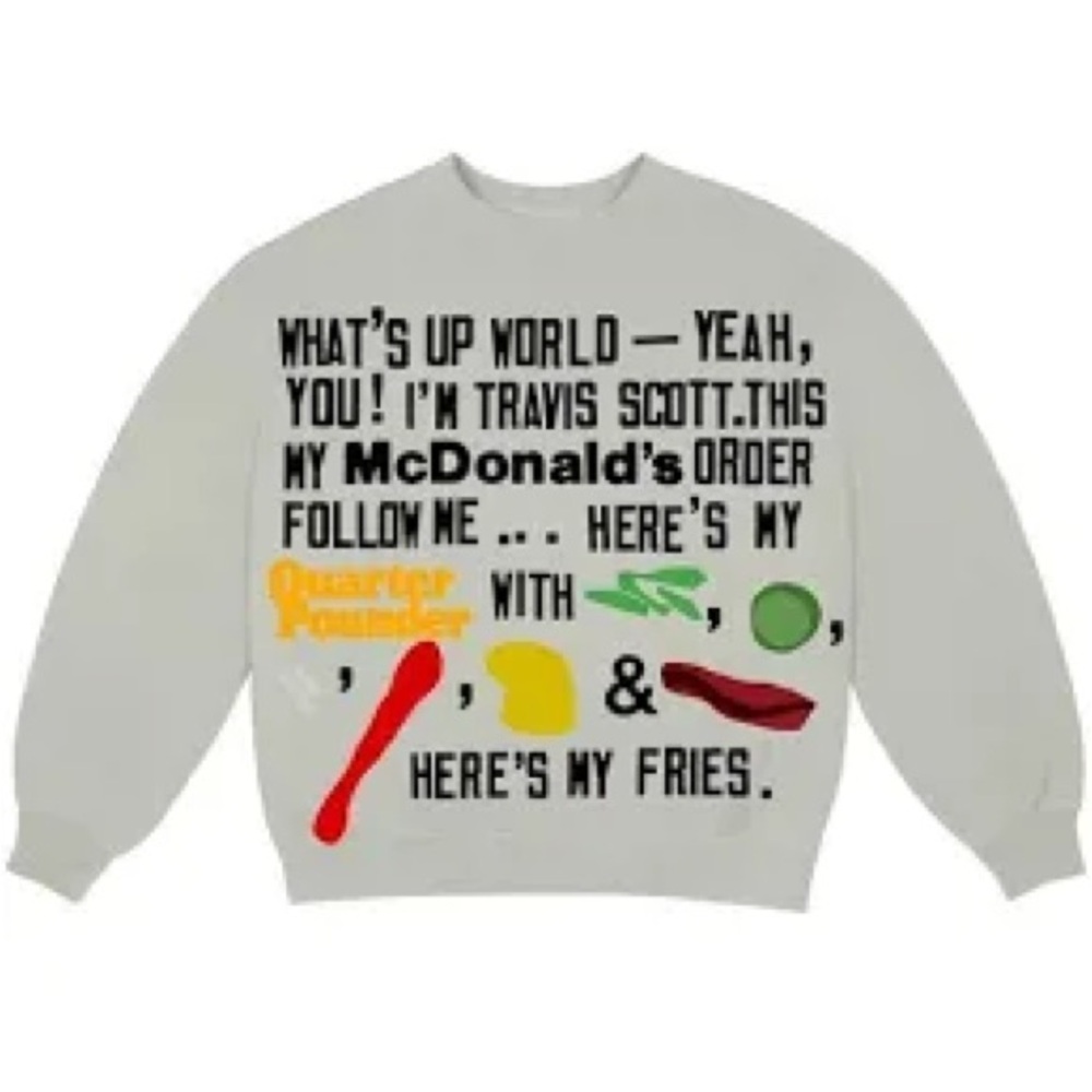 Travis Scott x CPFM McDonalds pullover size S